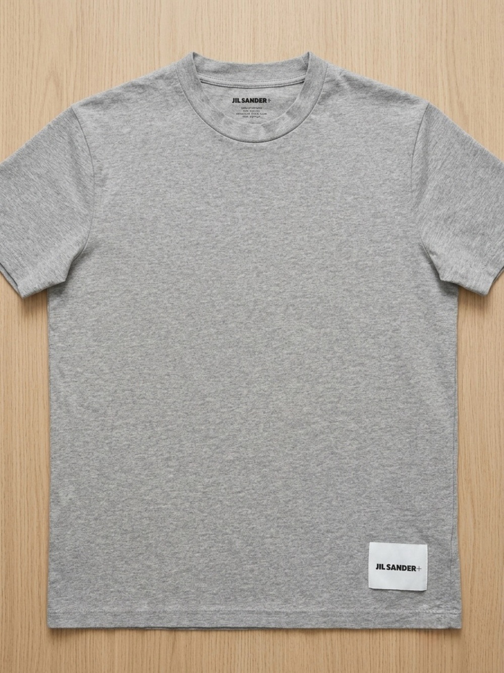 Jil Sander Heather Gray Crewneck Short Sleeve Tee